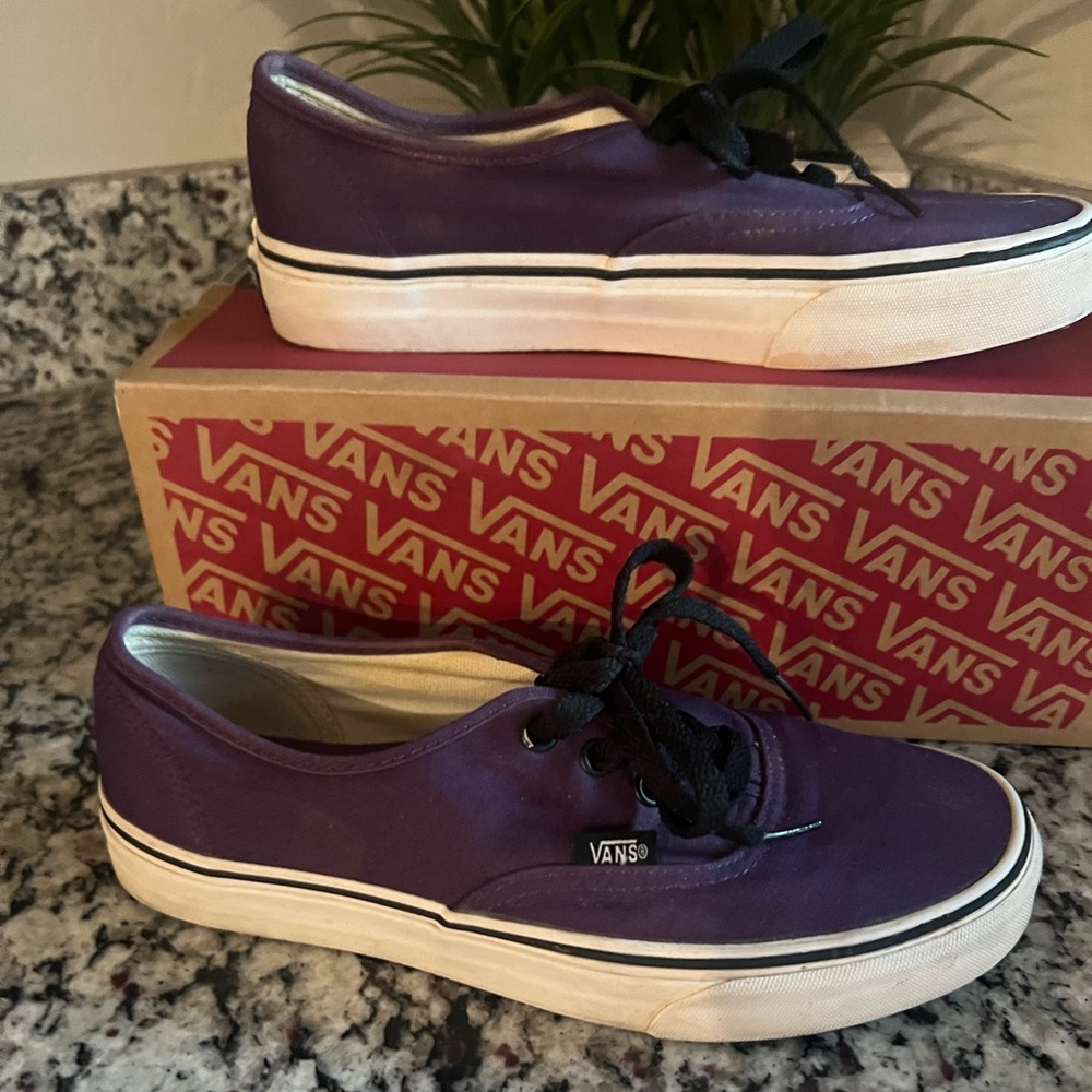 Vans Classic Purple and Black Sneakers